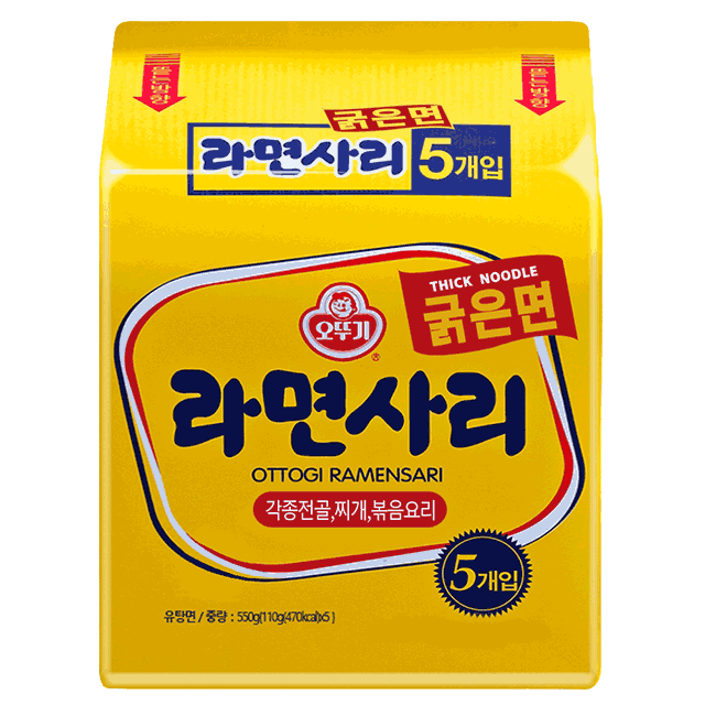 【不倒翁】Q拉麵(粗麵條)(5包)