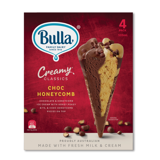 【Bulla】巧克力蜂蜜甜筒(盒裝) 304g